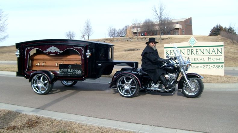 the most unusual funeral car