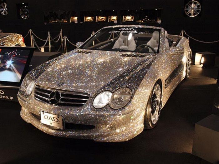 Mercedes SL600 with 300,000 Swarovski crystals