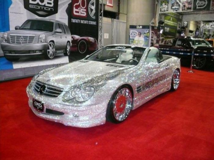 Mercedes SL600 with 300,000 Swarovski crystals