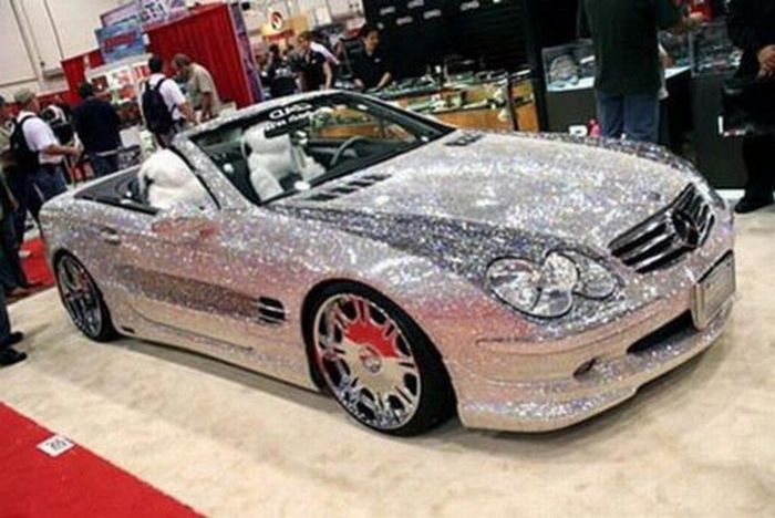 Mercedes SL600 with 300,000 Swarovski crystals