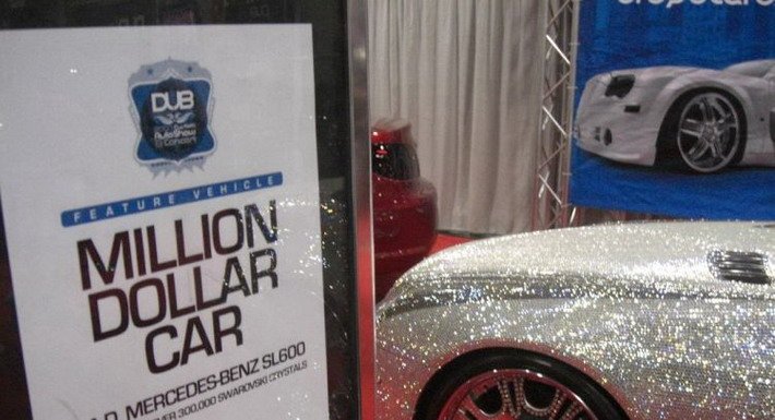 Mercedes SL600 with 300,000 Swarovski crystals