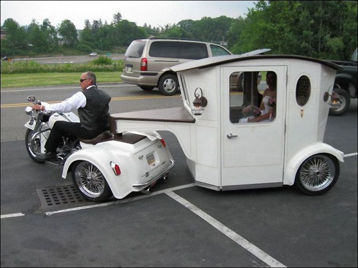 unique wedding transportation