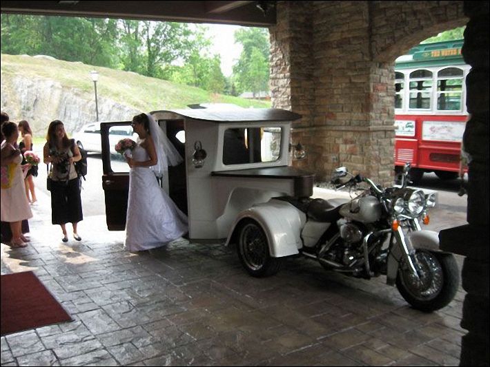 unique wedding transportation