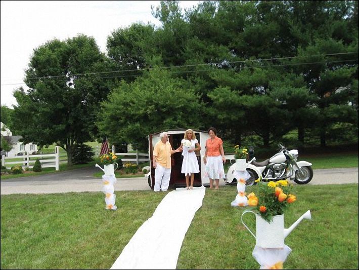 unique wedding transportation