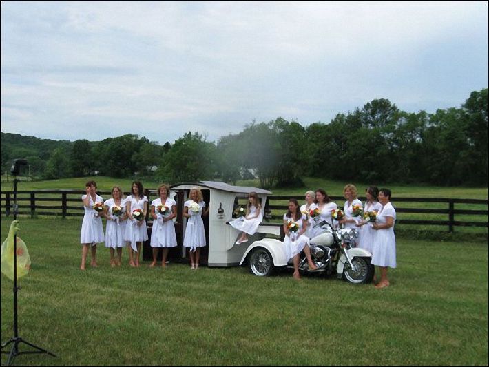 unique wedding transportation