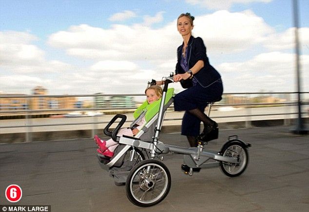 stroller and bike