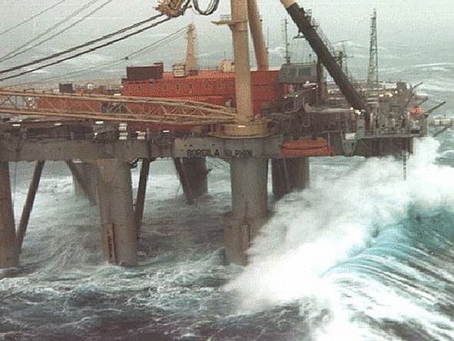 ship in a storm