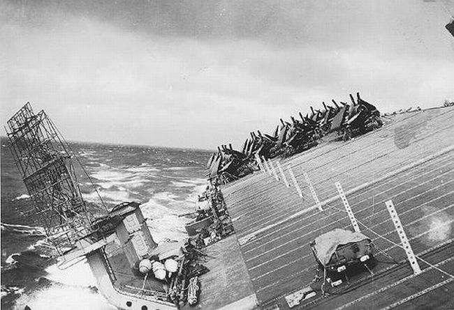 ship in a storm