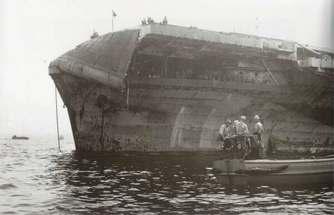 ship in a storm