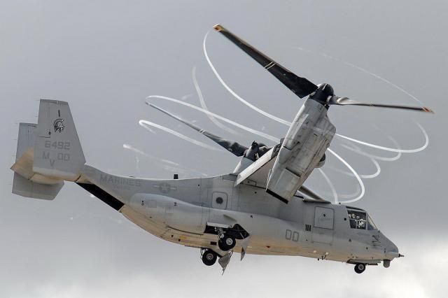 helicopter in action