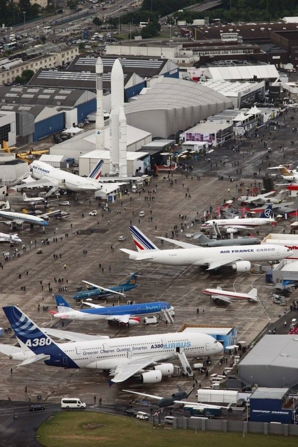 Air show in Le Bourget, Paris, France