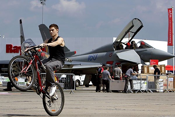 Air show in Le Bourget, Paris, France