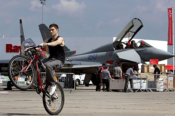 Air show in Le Bourget, Paris, France