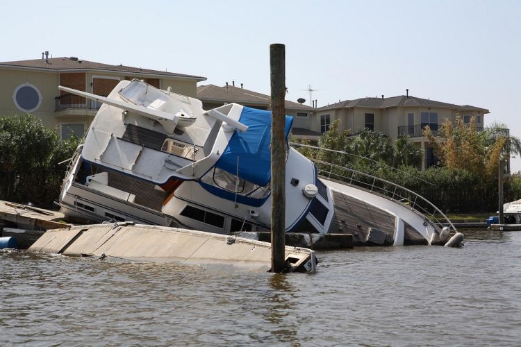 sunk yachts