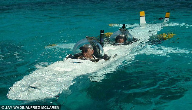 Submarine with fine view