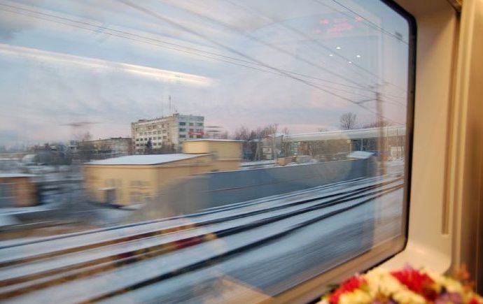 Russia´s first high speed train Sapsan, Moscow to St. Petersburg