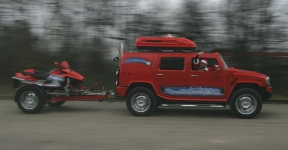 Santa Claus Hummer