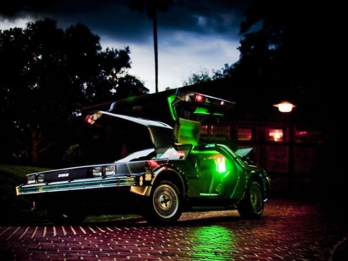 car from the back to the future movie