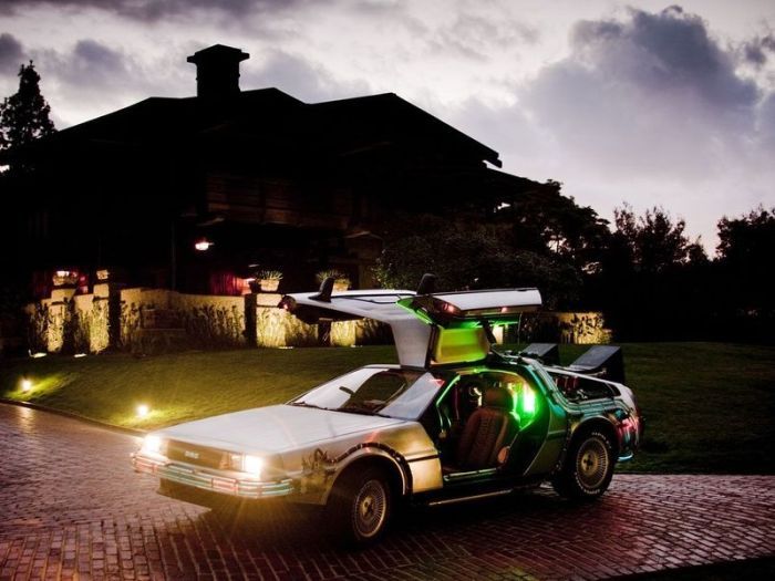 car from the back to the future movie