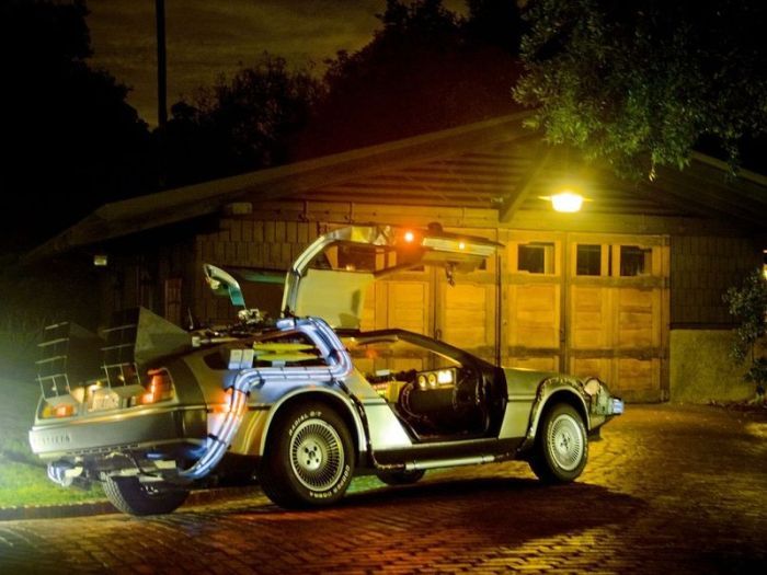 car from the back to the future movie