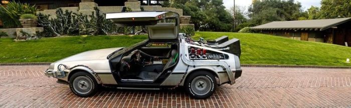 car from the back to the future movie