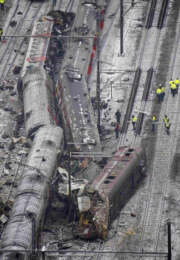 Collision of trains in Belgium