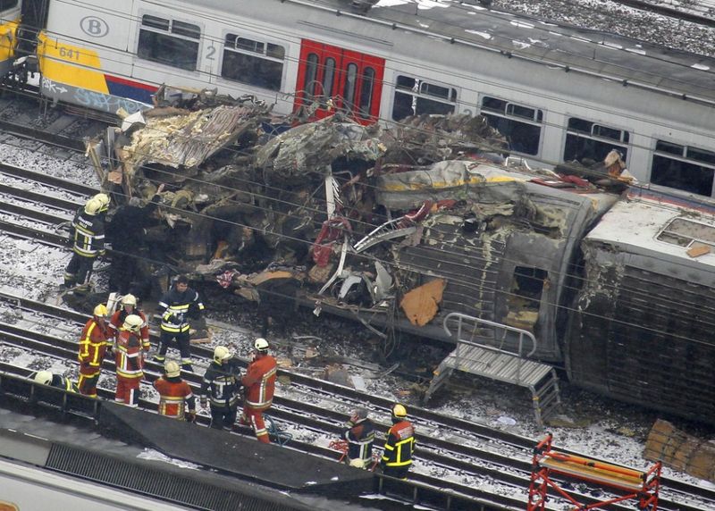 Collision of trains in Belgium