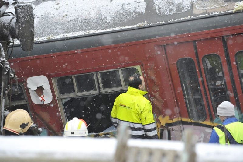 Collision of trains in Belgium