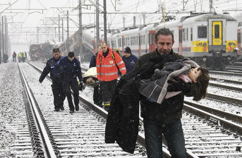 Collision of trains in Belgium