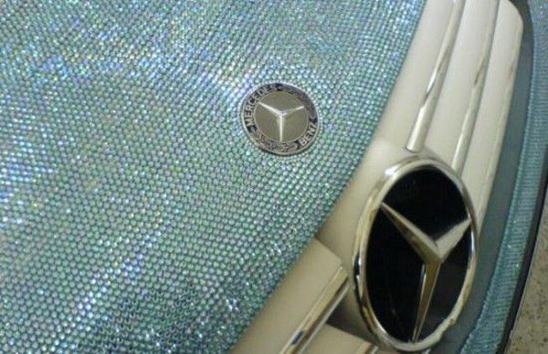 Mercedes-Benz SL500 coverd with Swarovski Crystal