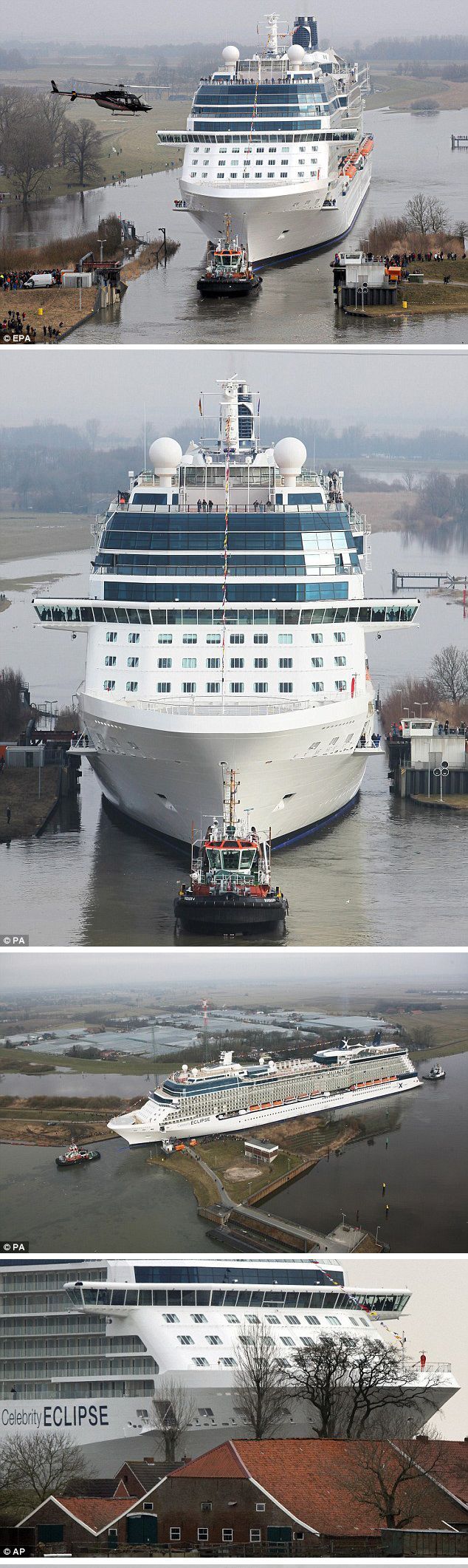 Celebrity Eclipse, carry 2,852 passengers