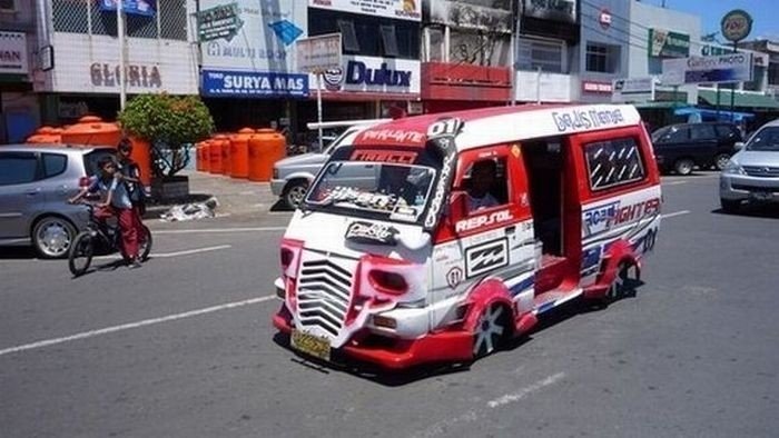 unusual car in Indonesia