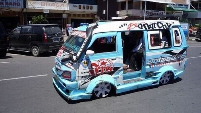 unusual car in Indonesia