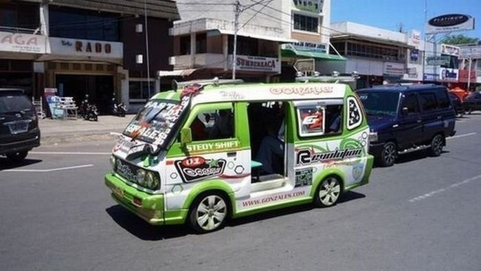 unusual car in Indonesia