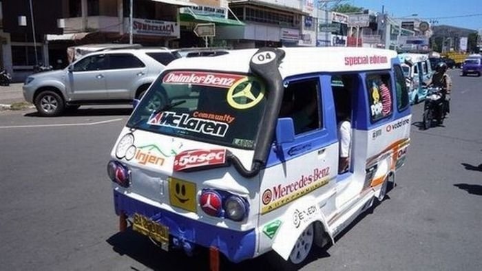 unusual car in Indonesia
