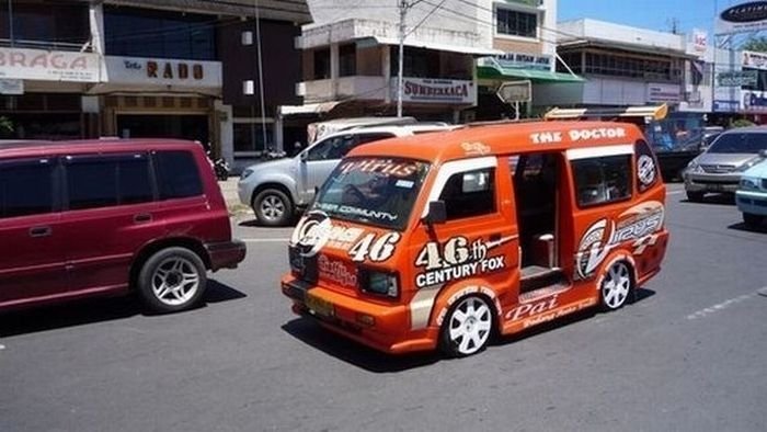 unusual car in Indonesia