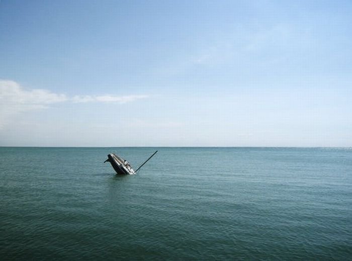 sinking boat transporter