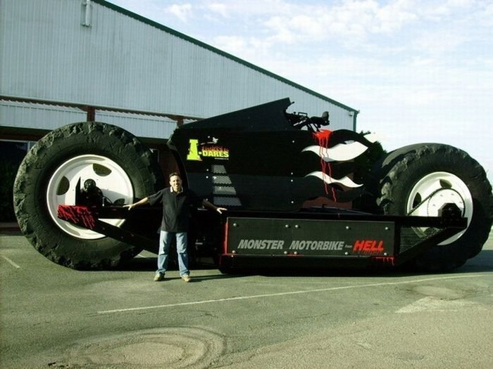 hell, monster motorbike