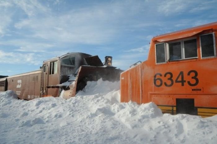 rotary snowplow train