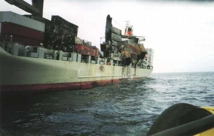 container ship accident