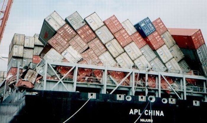 container ship accident