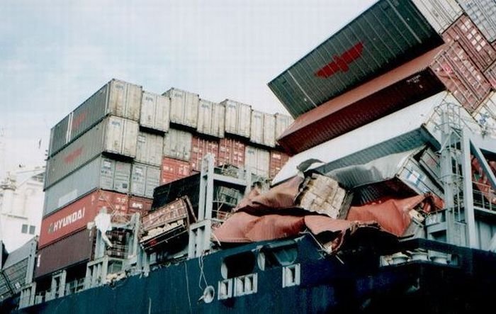 container ship accident