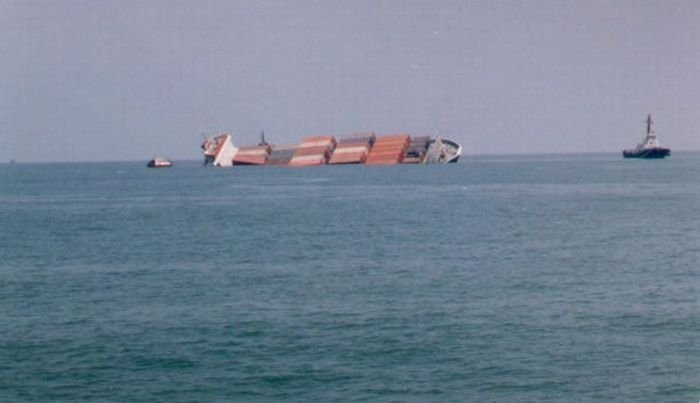 container ship accident