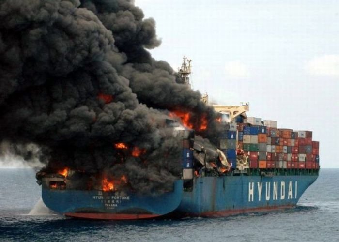 container ship accident