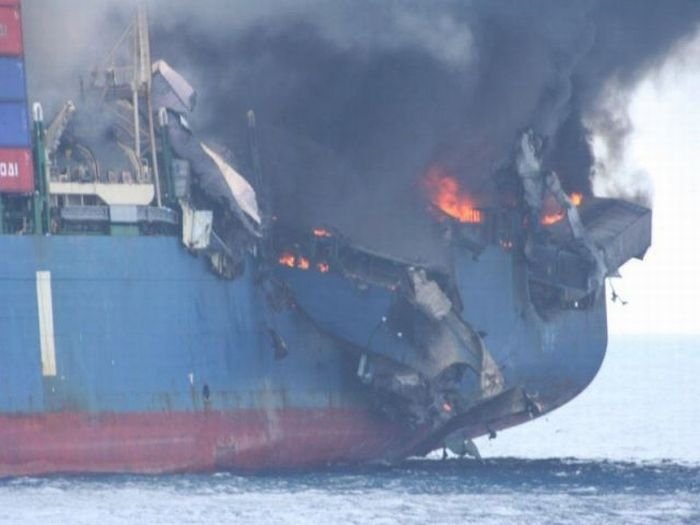 container ship accident