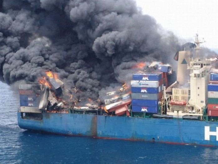 container ship accident