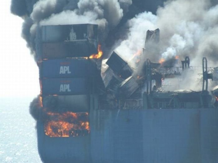 container ship accident