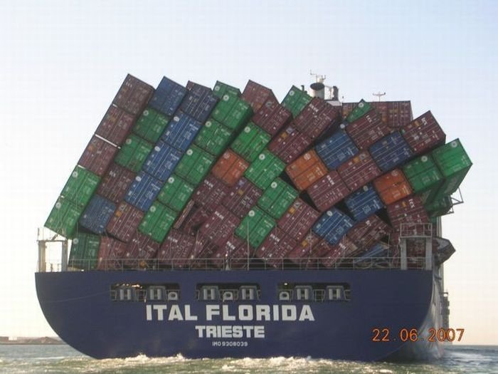 container ship accident