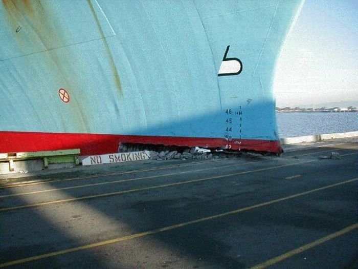 container ship accident