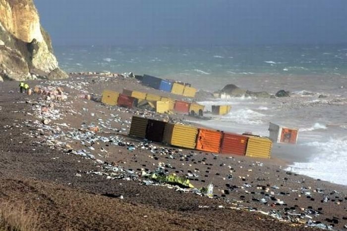 container ship accident